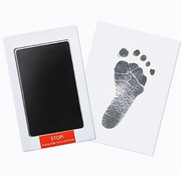 Non-toxic and wash-free baby ink watermarking oil fingerprints and footprints kit family souvenirs