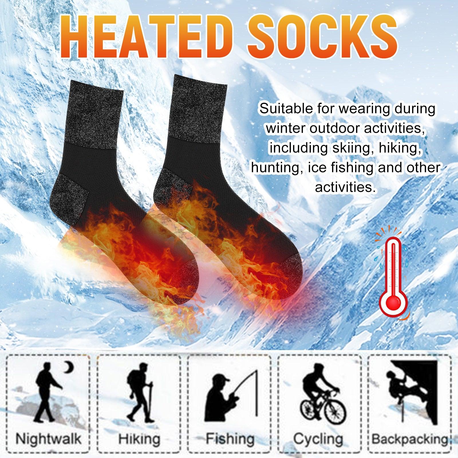 Crystal Silk Fever Socks Winter Outdoors Cycling - Nioor