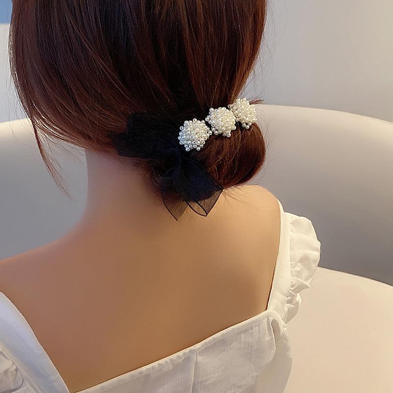 Temperament Bun Hair Hair Band Bow Tie Lazy Person Rubbber Band - Nioor