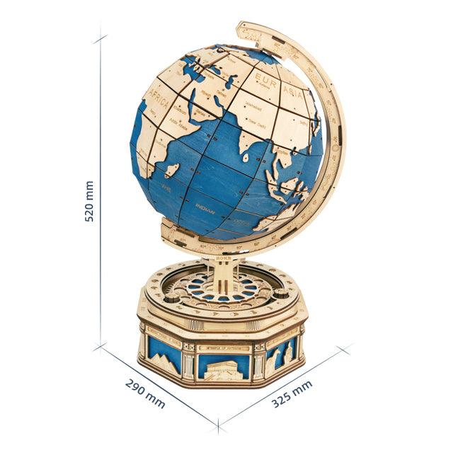 Robotime Globe Earth 567pcs 3D Wooden Puzzle Games Ocean Map Ball Assemble Model Toys Xms Gift for Children Boys Dropshipping - Nioor