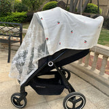 Baby Stroller Anti-mosquito Net Children's Mosquito-proof Embroidered Cover Cloth Baby Summer