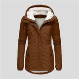 Autumn Winter Berber Fleece Casual Hooded Coat - Nioor