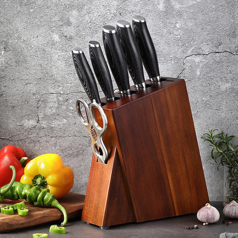 Seven-piece Damascus Kitchen Knife Set - Nioor