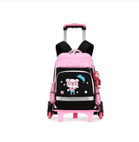 Korean Detachable Trolley Bag For Elementary School Students - Nioor