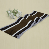 Knitted Warmth And Color Matching Striped Men's Scarf - Nioor