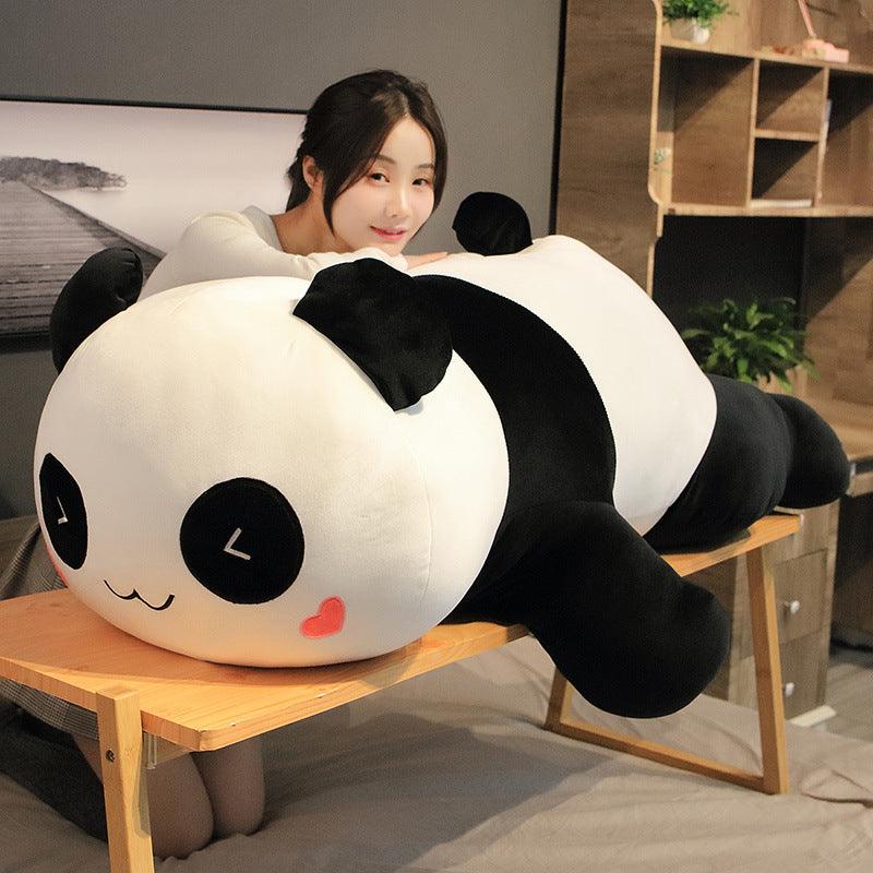 Lying Panda Pillow, Large Sleeping Pillow - Nioor