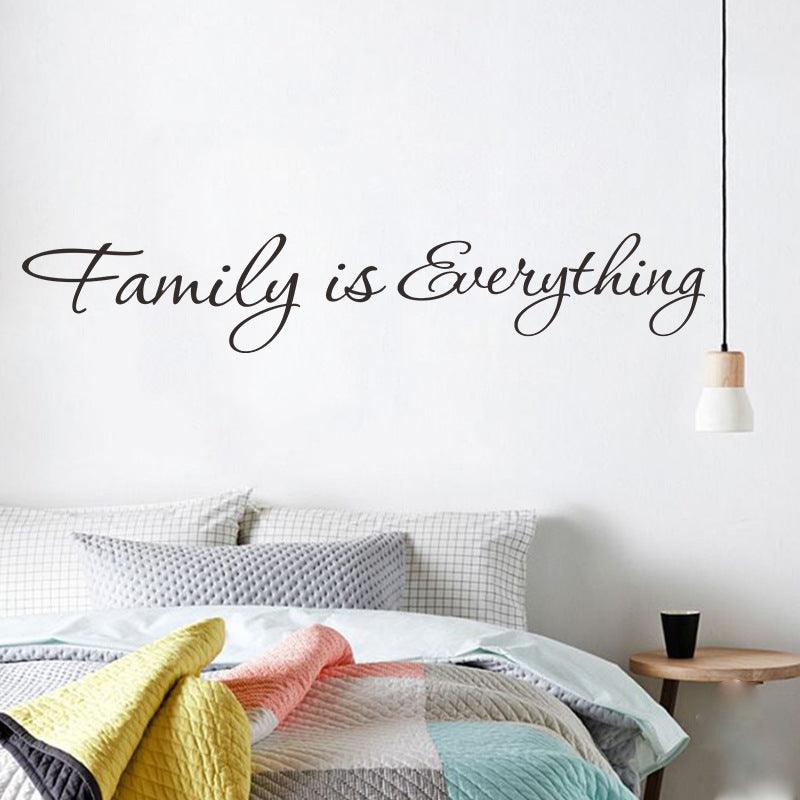 Family Is Everything English Motto Wall Stickers Family Removable Wall Stickers FX1077 - Nioor