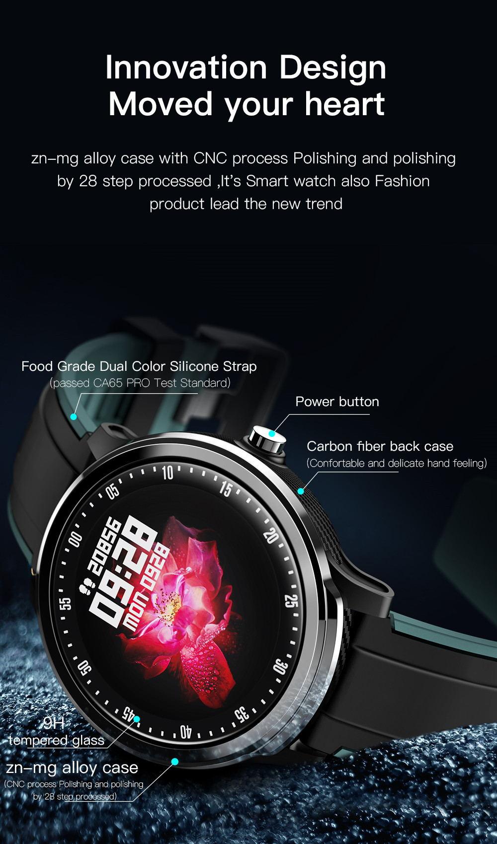 Newest smart watch SN80 fashion watch fitness tracker - Nioor