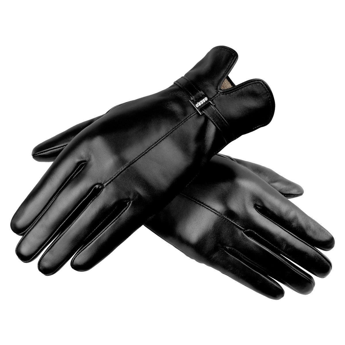 Korean Version Of Outdoor Sports Cycling Touch Screen Sheepskin Gloves - Nioor