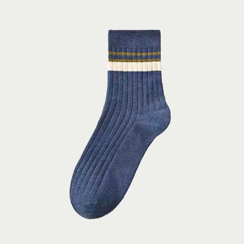 Men's Mid-calf Versatile Korean Style Japanese Style Academic Style Socks - Nioor