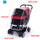 Rain cover for dog trolley