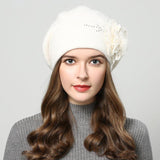 Autumn Winter All-match Rabbit Fur Knitted Woolen Cap Women - Nioor