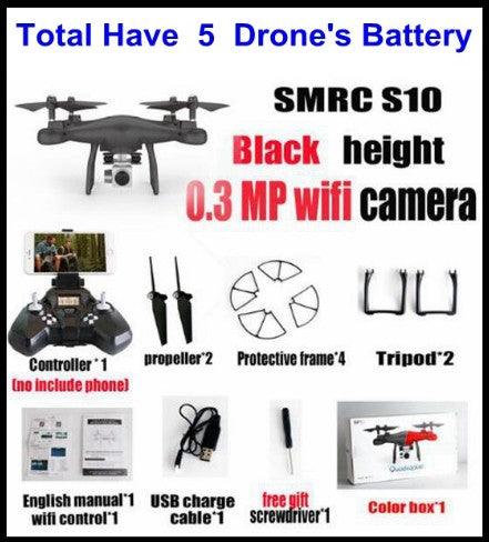 Sales Promotion WiFi 2MP Camera With S10 SMRC FPV Quadcopter Drone Helicopter UAV Micro Remote Control Toy RACER KIT Aircraft - Nioor