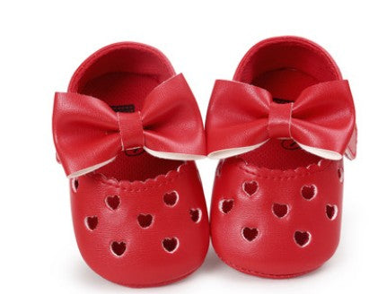 My0-1 love old toddler shoes embroidered bow shoes on behalf of a baby indoor soft bottom baby shoes