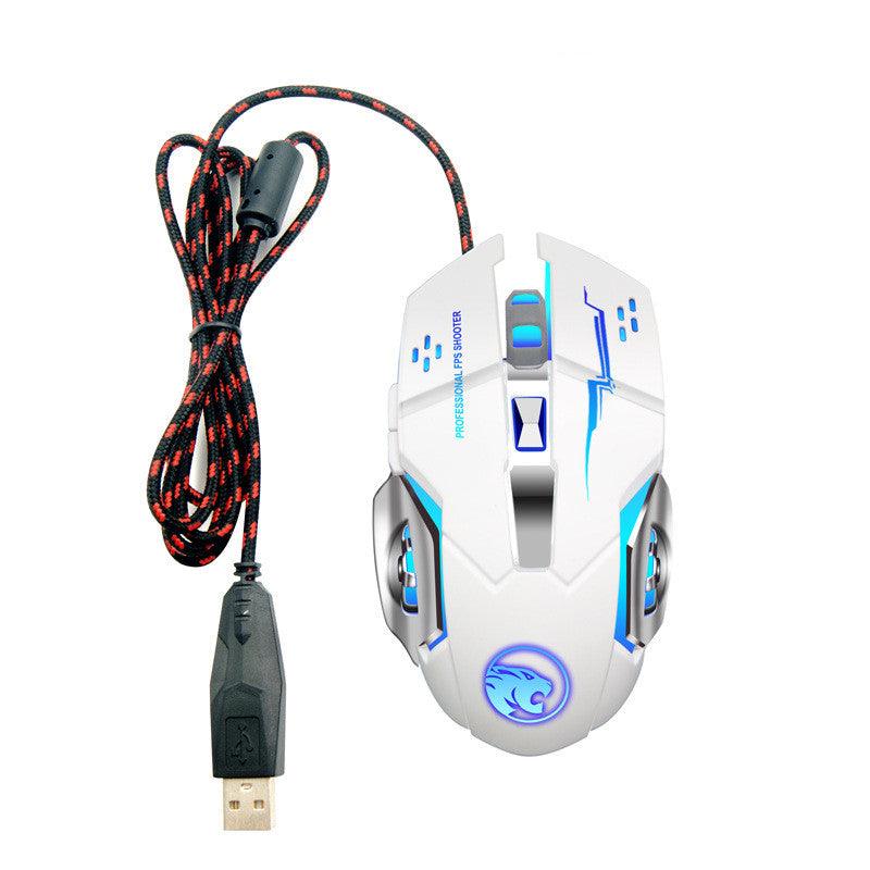 Wireless Gaming Mouse Luminous Mute Rechargeable Wired Office Mouse - Nioor