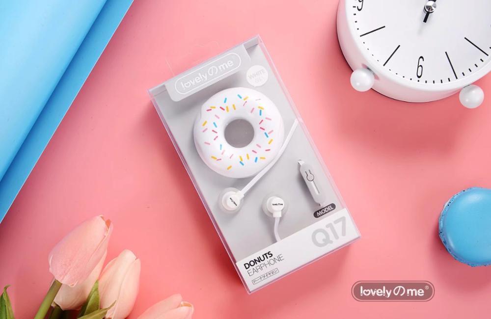 Creative donut winding music subwoofer mobile phone diy big computer headset wired girl male sports gift - Nioor