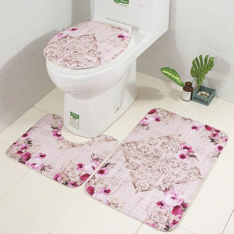 The bathroom toilet mat three-piece suit - Nioor