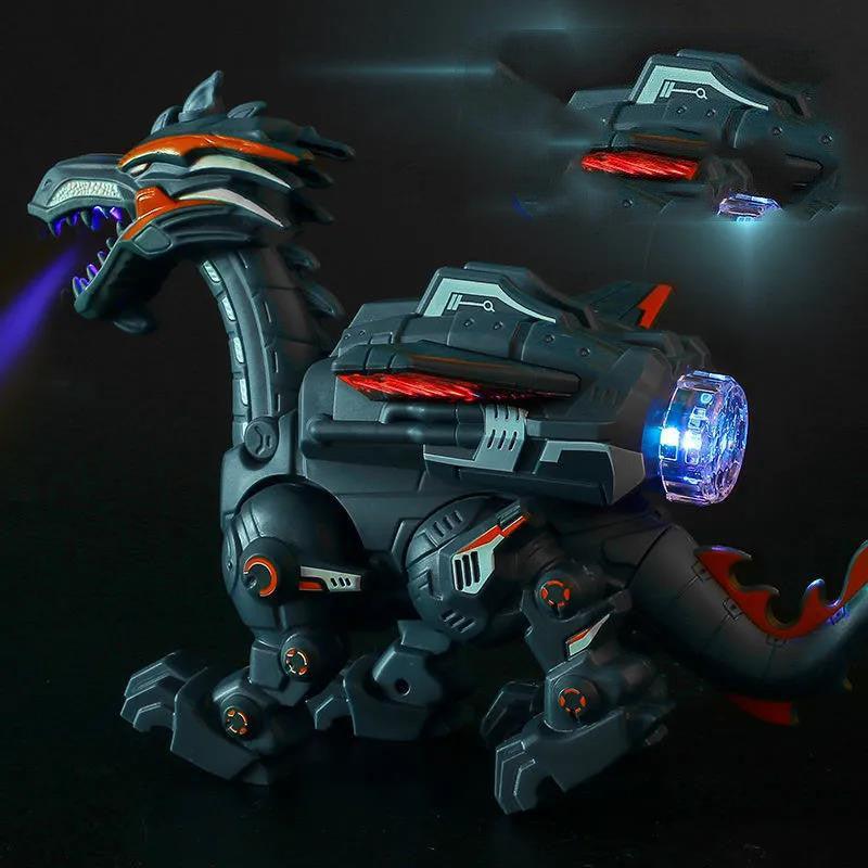 Electric Spray Mechanical Dinosaur Toy Model Multifunctional Sound And Light Toy - Nioor