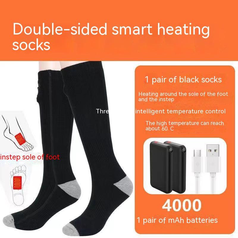 Men's And Women's USB Thermostat Electric Heating Thermal Socks - Nioor