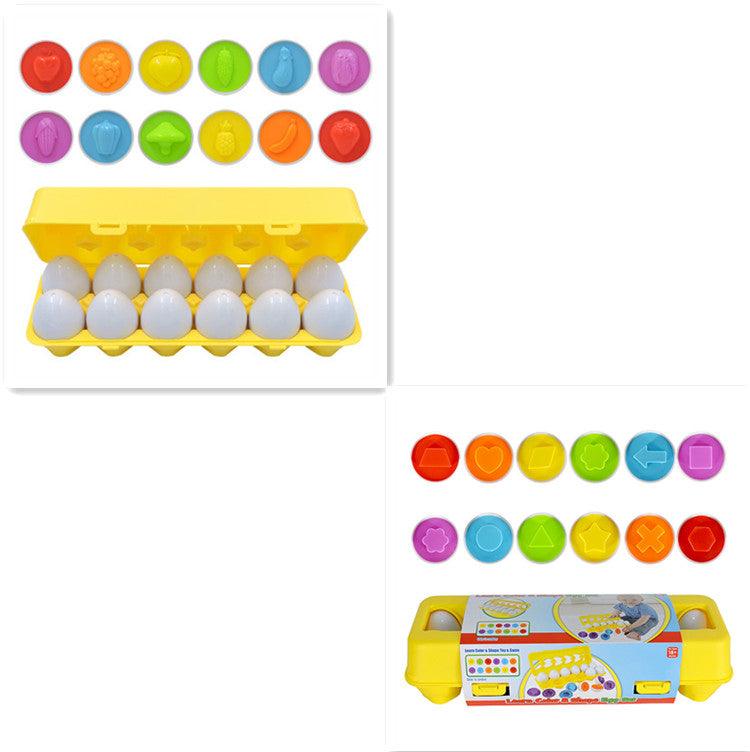 Baby Learning Educational Toy Smart Egg Toy Games Shape Matching Sorters Toys Montessori Eggs Toys For Kids Children - Nioor