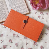 Genuine Leather Women Wallets Luxury Long Hasp Lychee Pattern Coin Purses