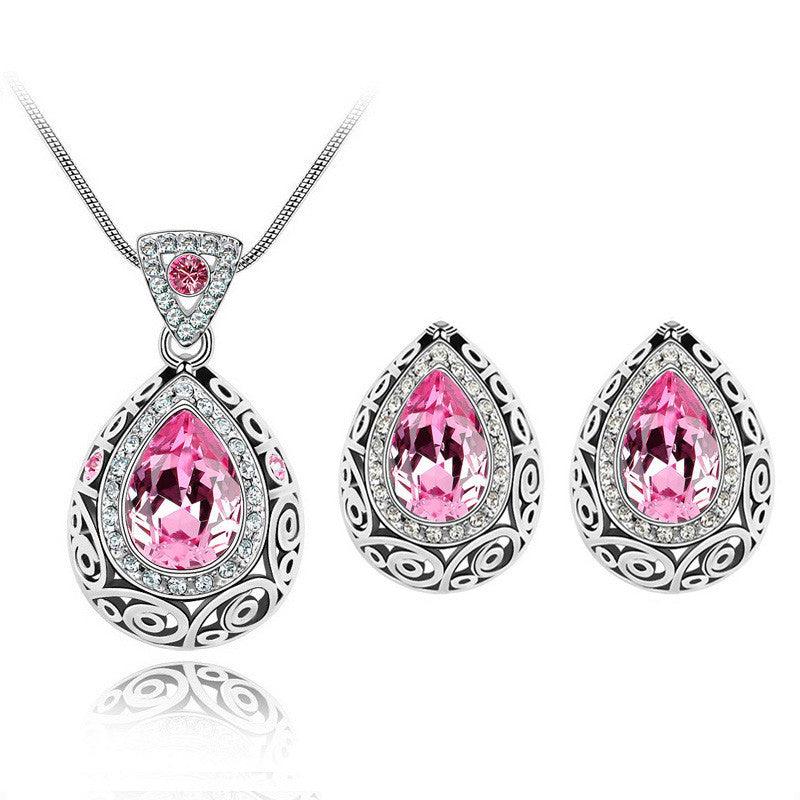 Austria crystal guard water droplet Necklace - Nioor