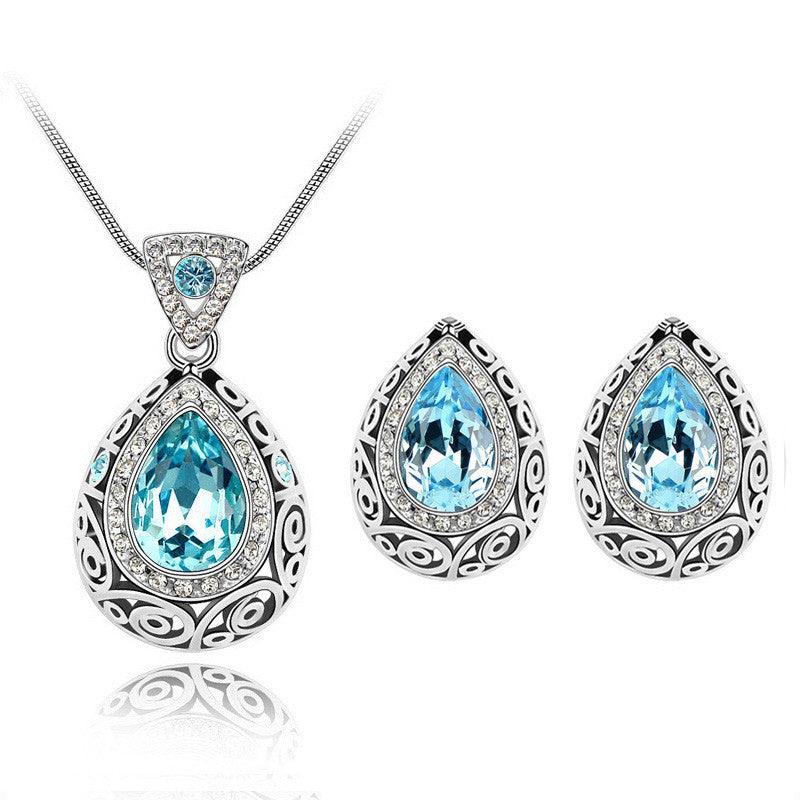 Austria crystal guard water droplet Necklace - Nioor