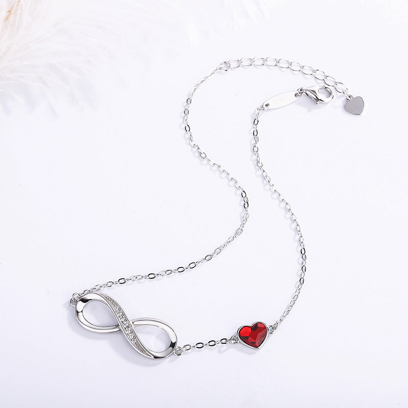 Women's Fashion Infinite Bracelet Heart-shaped