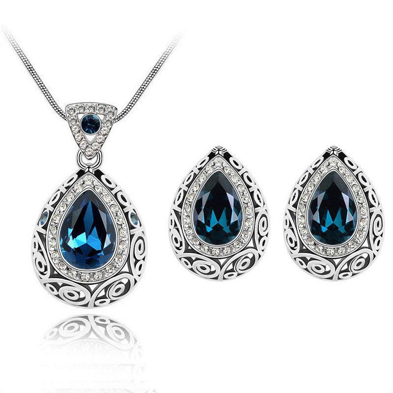 Austria crystal guard water droplet Necklace - Nioor