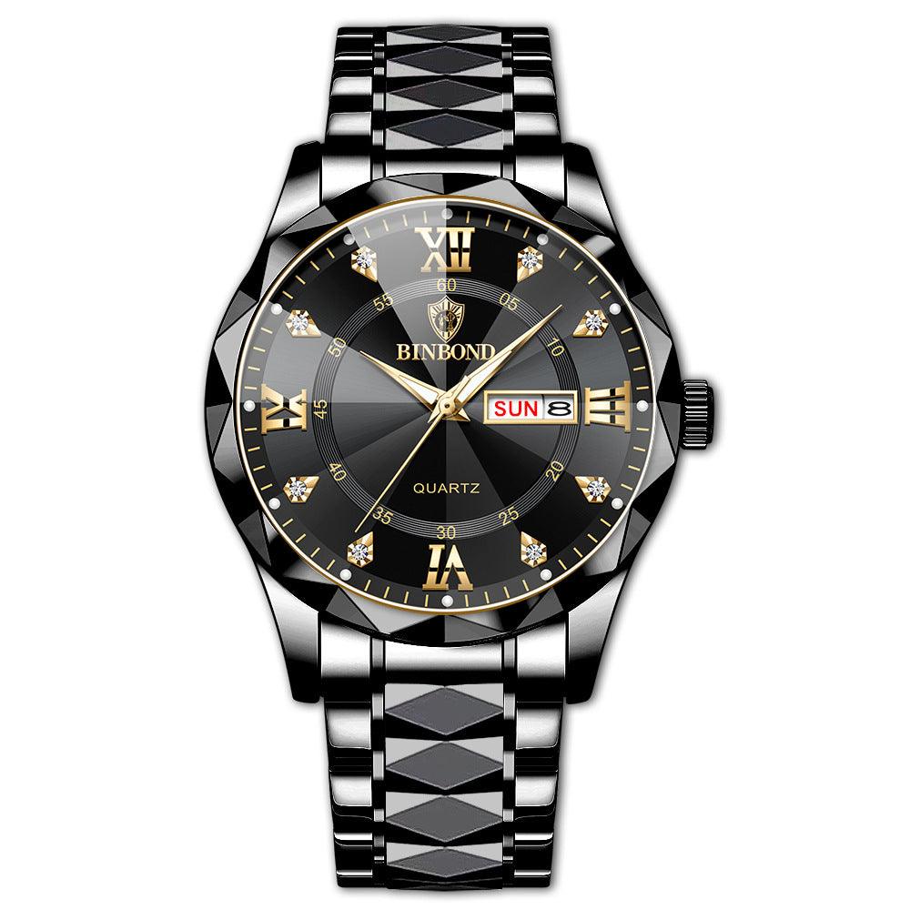 Waterproof Luminous Dual Calendar Watch Men's - Nioor