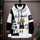 Men's Fashion Casual Printing Hooded Sweater - Nioor