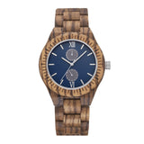 Men's Multi-functional Wooden Watch Quartz Movement - Nioor