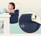 Portable Foldable Baby Highchair Safety Belt Infant Feeding Chair Booster Seat Harness Dinner Lunch Washable Hook-on Chair - Nioor