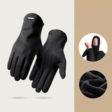 Men's Outdoor Cycling Warm Fleece Thickened Gloves - Nioor