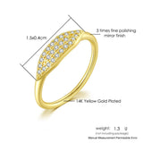 Women's Fashion Gold-plated Simple Thin Ring - Nioor