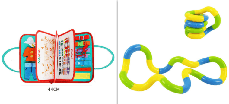 New Busy Book Children's Busy Board Dressing And Buttoning Learning Baby Early Education Preschool Sensory Learning Toy - Nioor