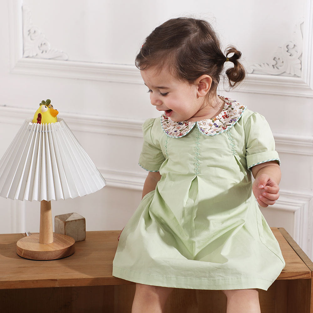 Spring Girl Baby Pastoral Floral Dress