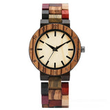 Classic Women's Colorful Elk Quartz Wooden Watch - Nioor