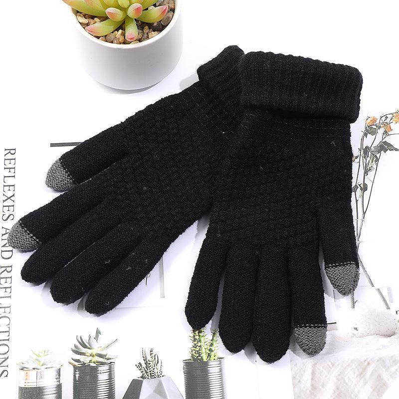 Men And Women Outdoor Cycling Fleece Warm Touch Screen Gloves - Nioor