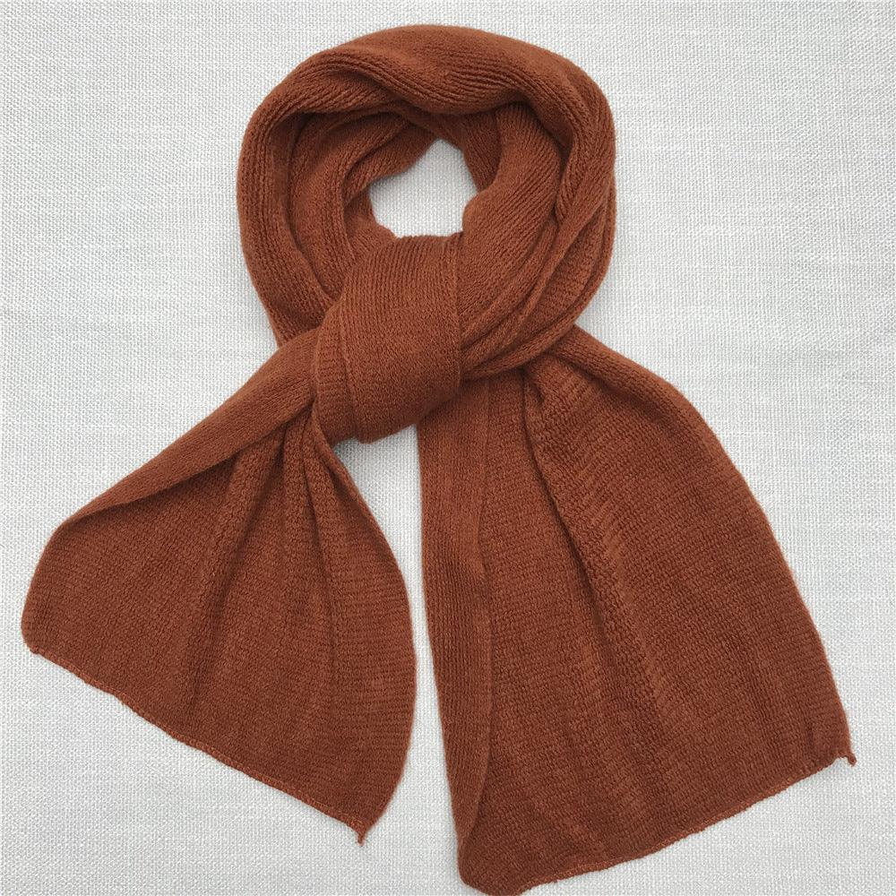 Winter Men's Solid Color Scarf Women's Shawl - Nioor