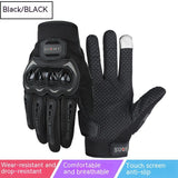 Men's Full Finger Case Drop-resistant Touch Screen Breathable Motorbike Gloves - Nioor