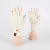 Winter Warm Flip Rhombus Gloves - Nioor