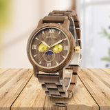 Fashion Sports Quartz Wooden Watch - Nioor