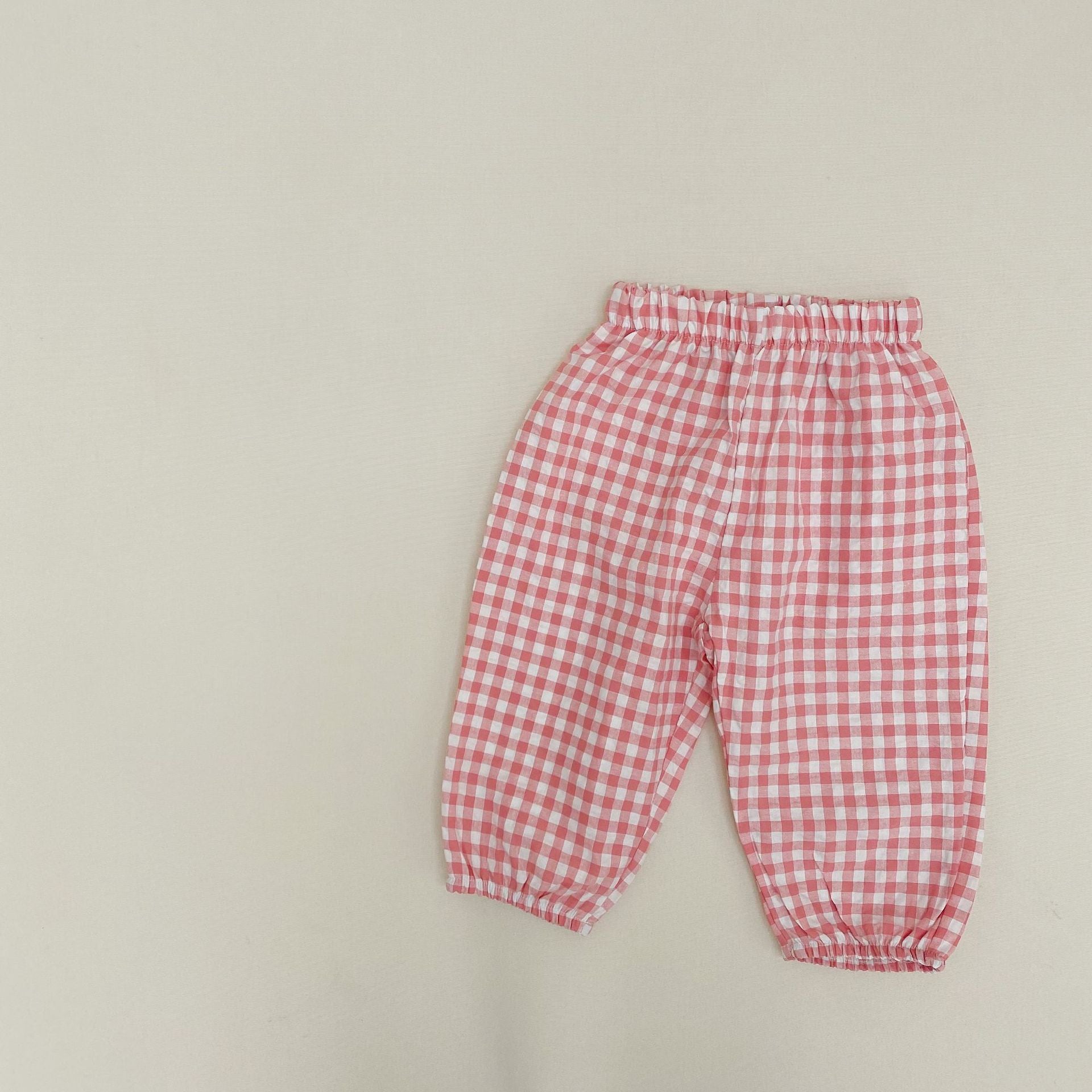 New Children's Anti - Mosquito Pants Plaid Casual Pants For Men