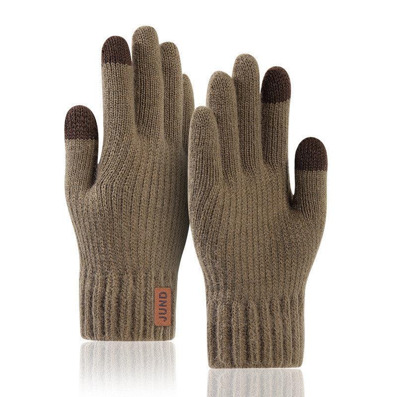 Knitted Woolen Cold Weather Gloves For Men - Nioor