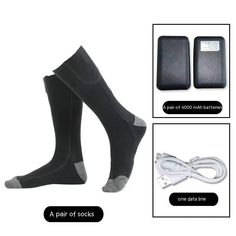 Men's And Women's USB Thermostat Electric Heating Thermal Socks - Nioor