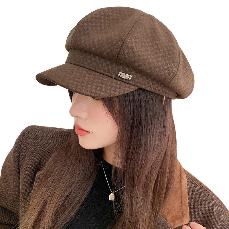 Autumn And Winter Look A Bit Retro Easy Matching Newsboy Hat - Nioor