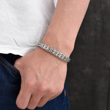 S925 Sterling Silver Fashion Hand Weaving Bracelet