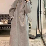 Women's Graceful And Fashionable Double-sided Wool Overcoat - Nioor