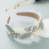 Fashion Ball Rhinestones Pearl Leaf Baroque - Nioor